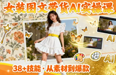 女装图文带货的AI实操课-知峰云课