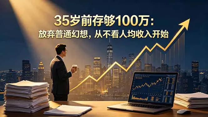 35岁前存够100万:放弃普通幻想,从不看人均收入开始-知峰社